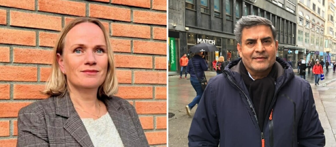 Portrettbilder av Laila Tingvold og Tayyab Choudri