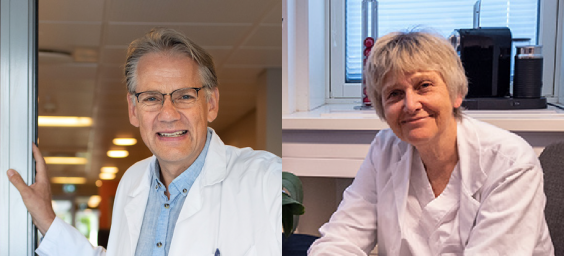 smilende mann og kvinne